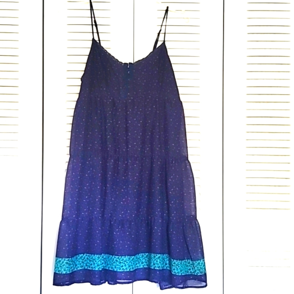 Lightweight Floral Baby Doll  Sleeveless Summer Dress EUC